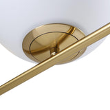 Dimmable Glass Globe Sconces With Brass Arm - Image 8