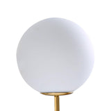 Dimmable Glass Globe Sconces With Brass Arm - Image 9