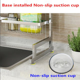 Dish Drying Rack Over Kitchen Sink Stainless Steel With Huge Room Saving Storage - Image 6