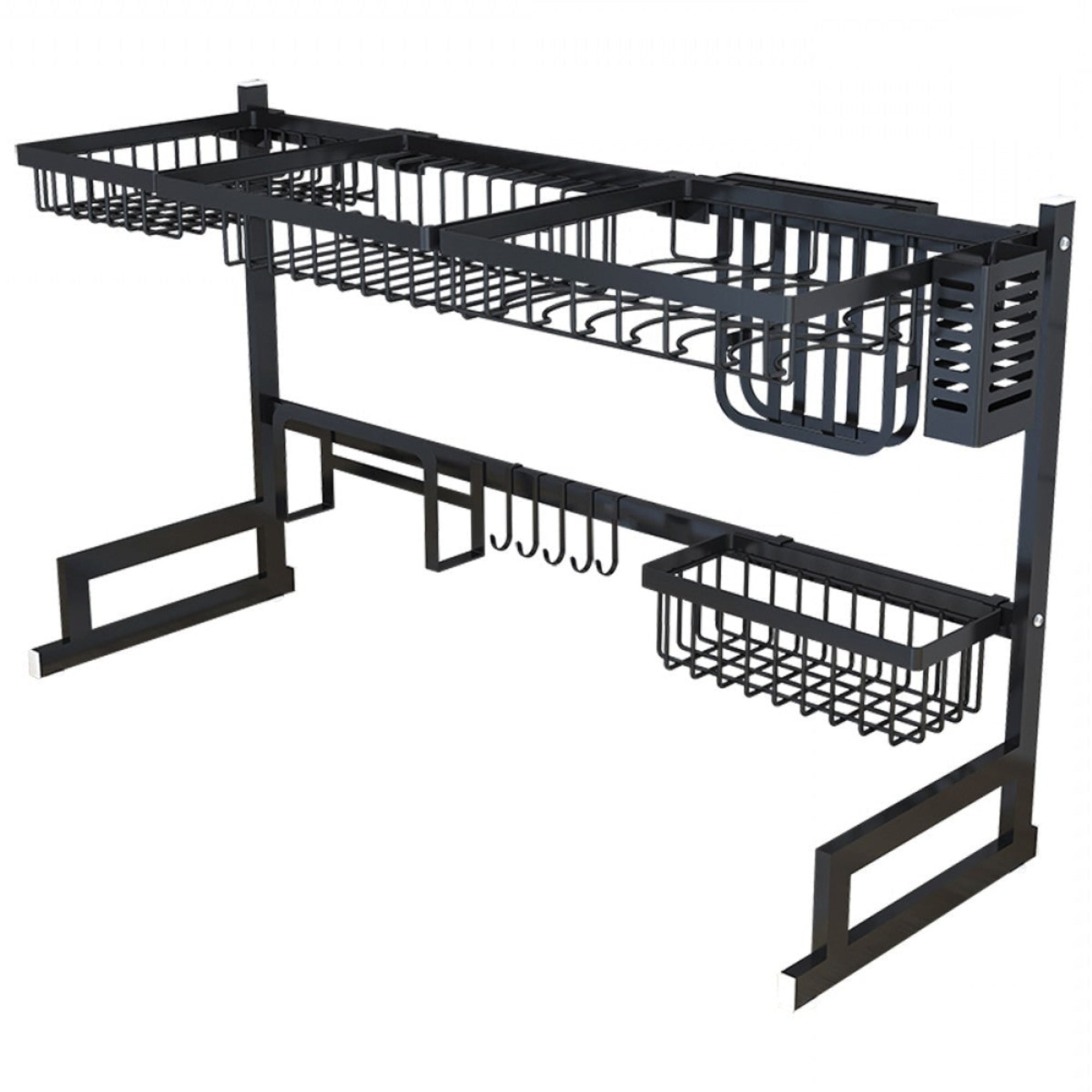 Dish Drying Rack Over Kitchen Sink Stainless Steel With Huge Room Saving Storage - Image 4