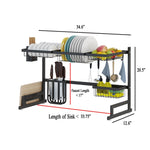 Dish Drying Rack Over Kitchen Sink Stainless Steel With Huge Room Saving Storage - Image 7