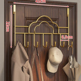 Door Mounted Coat Rack with Streamlined Over-The-Door Hook and Cloud Shape - Image 2