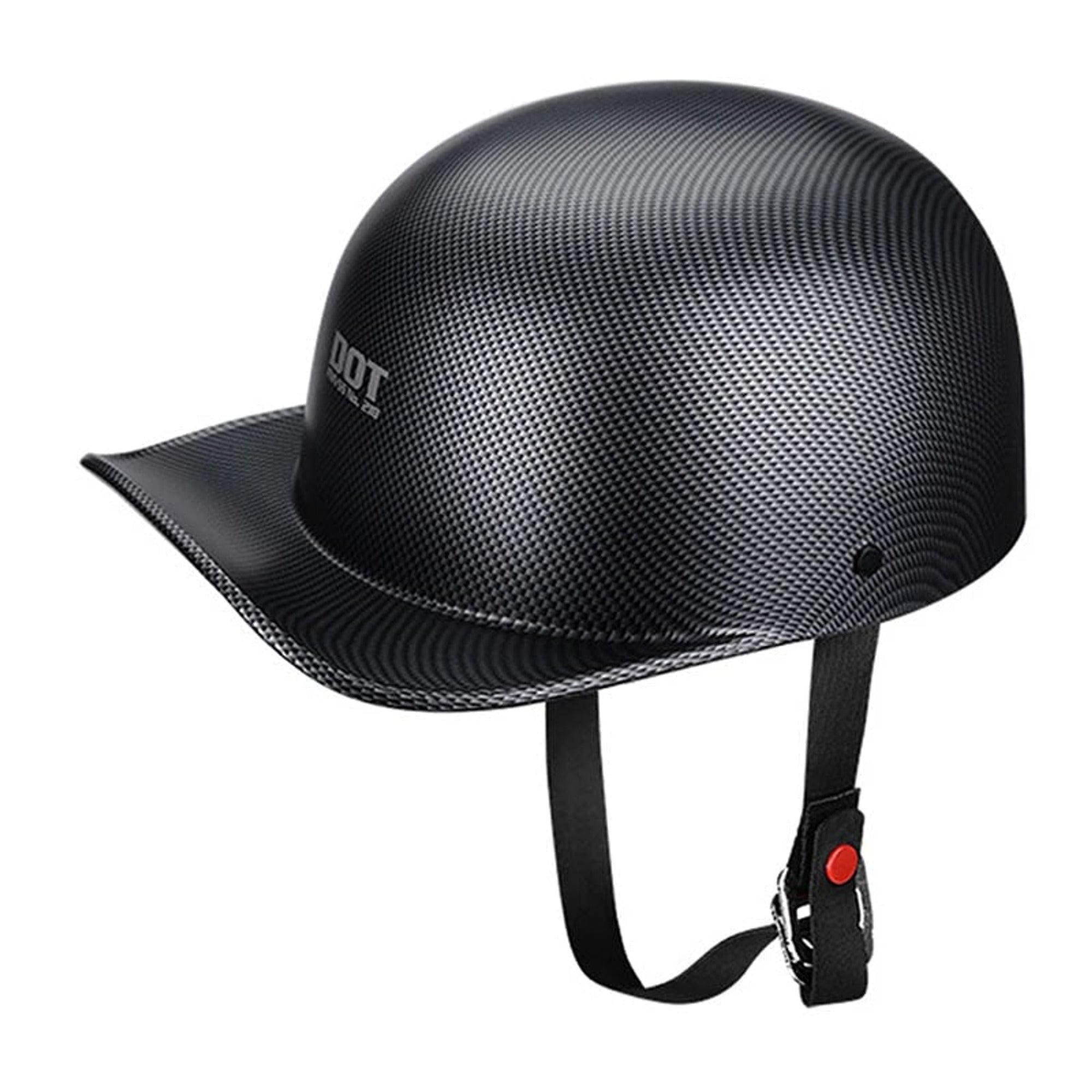 Dot Approved Motorcycle Helmet With Classic Cap Style And Adjustable Strap - Image 12
