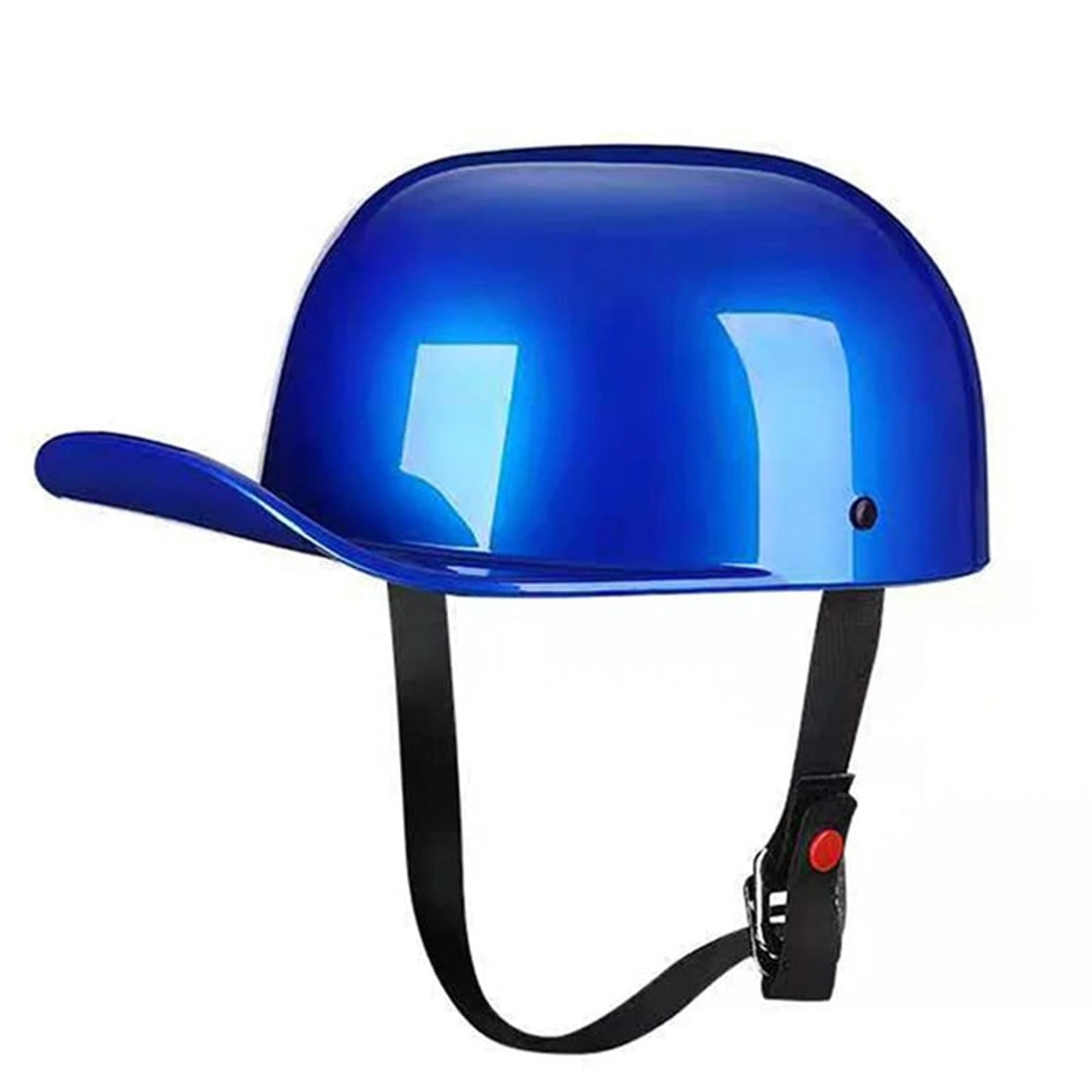 Dot Approved Motorcycle Helmet With Classic Cap Style And Adjustable Strap - Image 13