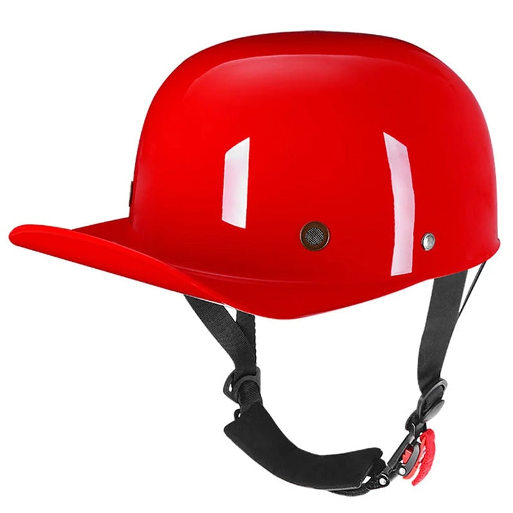 Dot Approved Motorcycle Helmet With Classic Cap Style And Adjustable Strap - Image 15