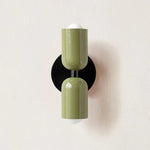 Modern Metal Cylinder LED Wall Sconce 2-Light Lasson Living