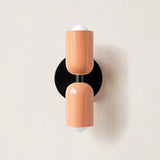 Modern Metal Cylinder LED Wall Sconce 2-Light Lasson Living