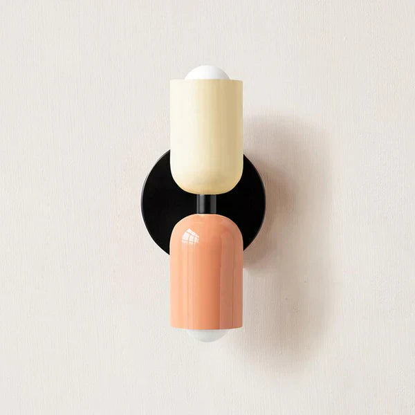 Modern Metal Cylinder LED Wall Sconce 2-Light Lasson Living