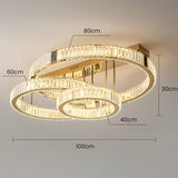 Double Ring Crystal LED Chandelier - Image 10
