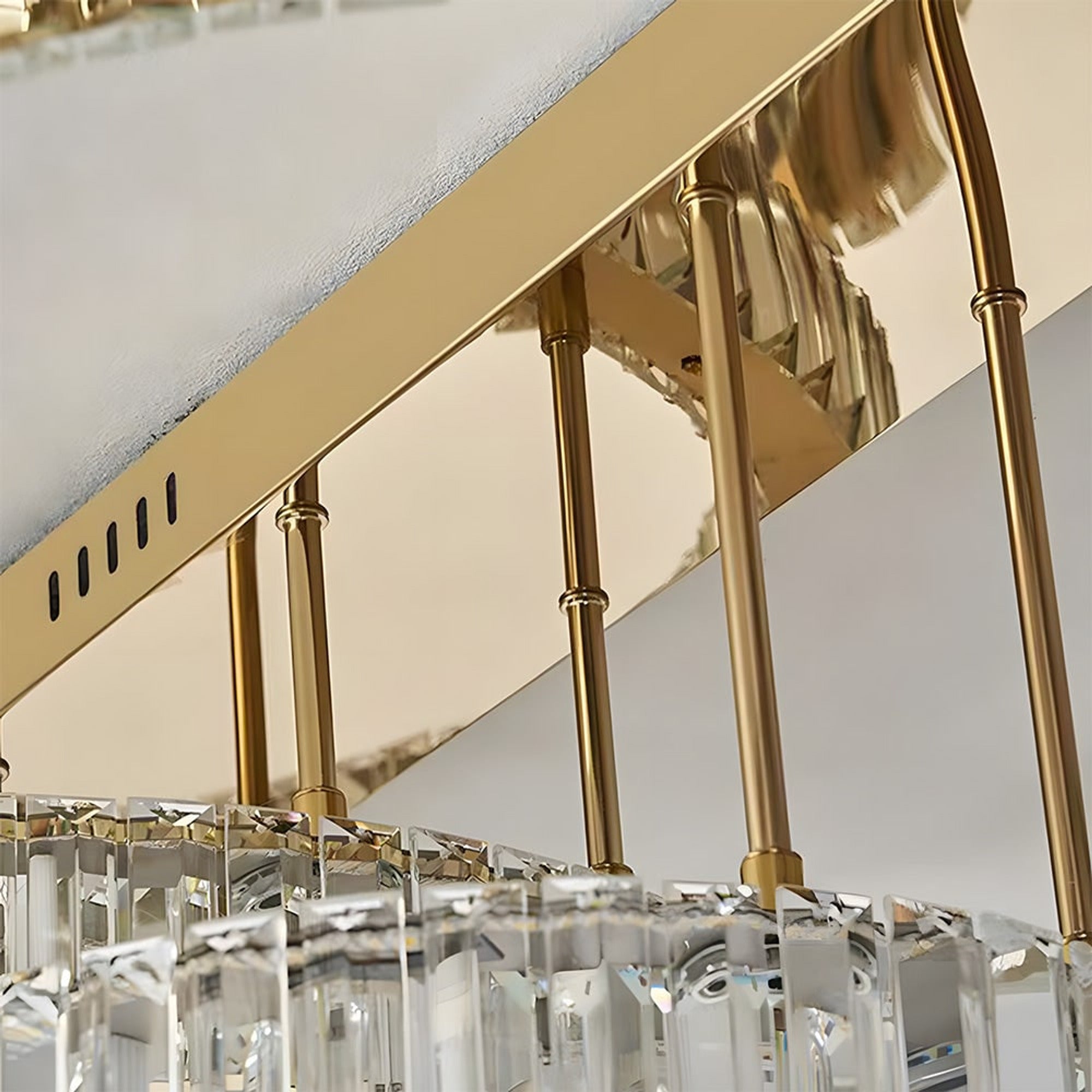 Double Ring Crystal LED Chandelier - Image 13