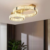 Double Ring Crystal LED Chandelier - Image 5
