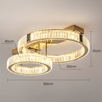 Double Ring Crystal LED Chandelier - Image 7