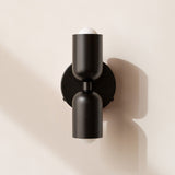 Modern Minimalist Cylinder Wall Sconce LED 2-Light Lasson Living