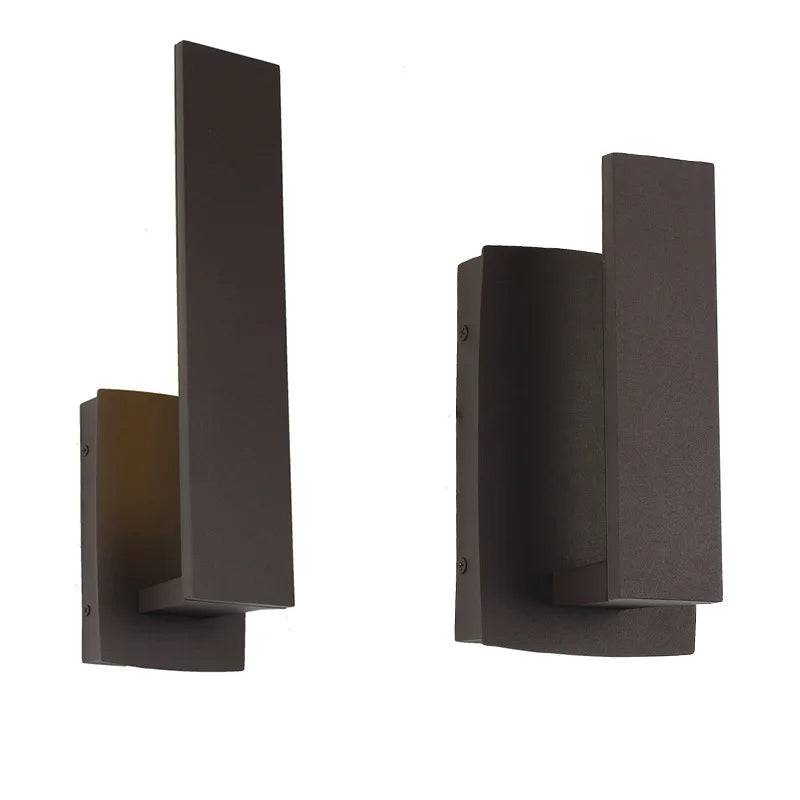 Minimalist Waterproof Outdoor Square Wall Sconce LED 1-Light Lasson Living