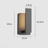 Minimalist Waterproof Outdoor Square Wall Sconce LED 1-Light Lasson Living