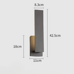 Minimalist Waterproof Outdoor Square Wall Sconce LED 1-Light Lasson Living