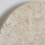 Minimalist Travertine Round Wall Sconce LED 1-light Lasson Living