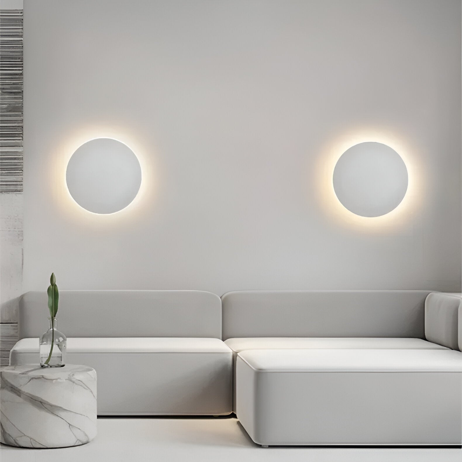 Modern Nordic Round LED Sconce 1-Light Lasson Living