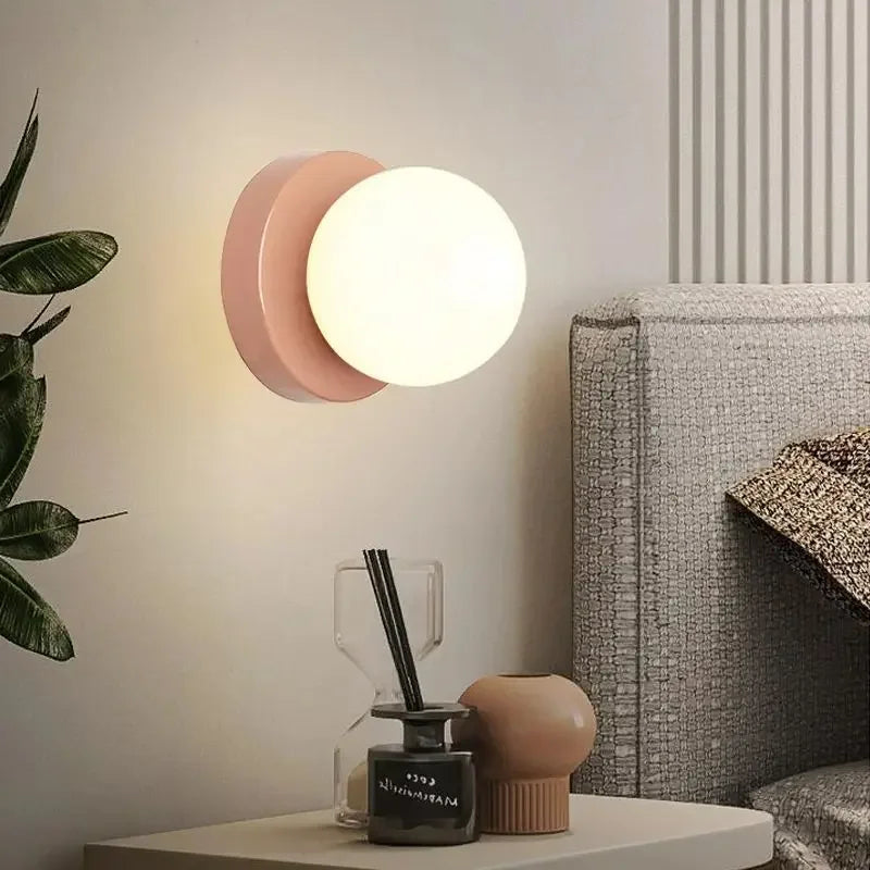 Nordic Glass Globe Wall Sconce LED 1-Light Lasson Living