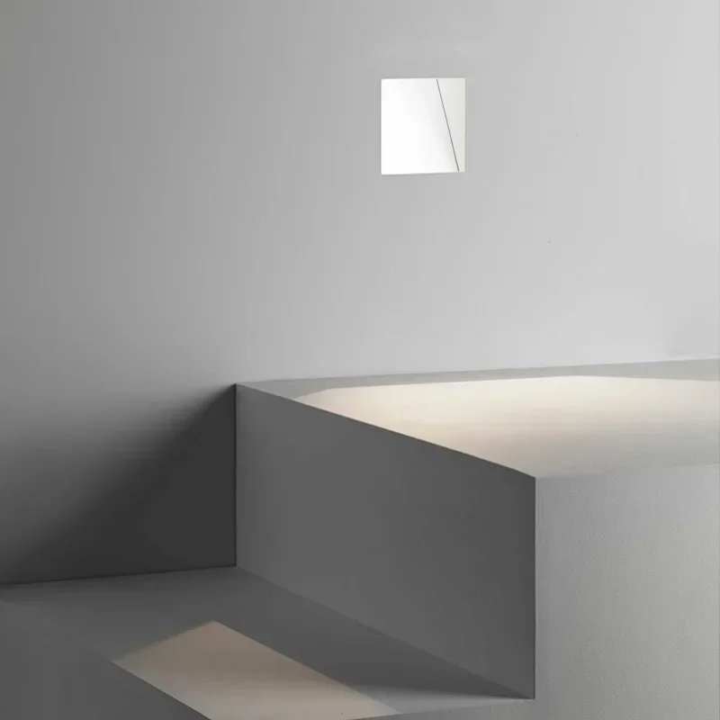 Nordic Frameless Stainless-Steel Stair LED Wall 1-Light Lasson Living