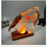Dragon Resin Lamp Fire-Breathing Castle Desk Light Fantasy Craft Decor - Image 8