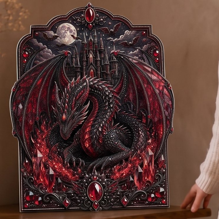 Dragonelle Diamond 3D Crystal Dragon Art Kit - Image 6