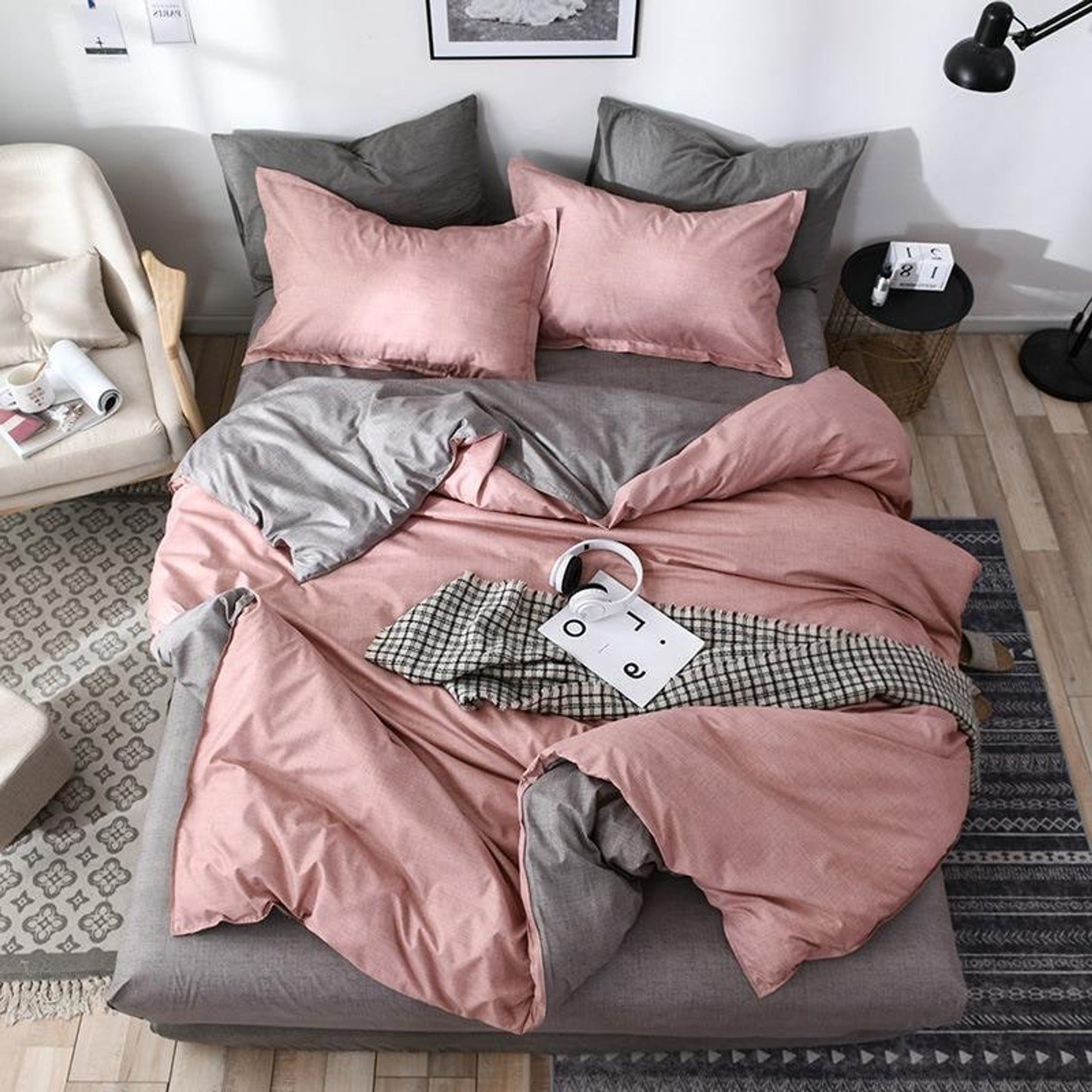 Duvet Cover Set Reversible Starry Gradient Microfiber - Image 4
