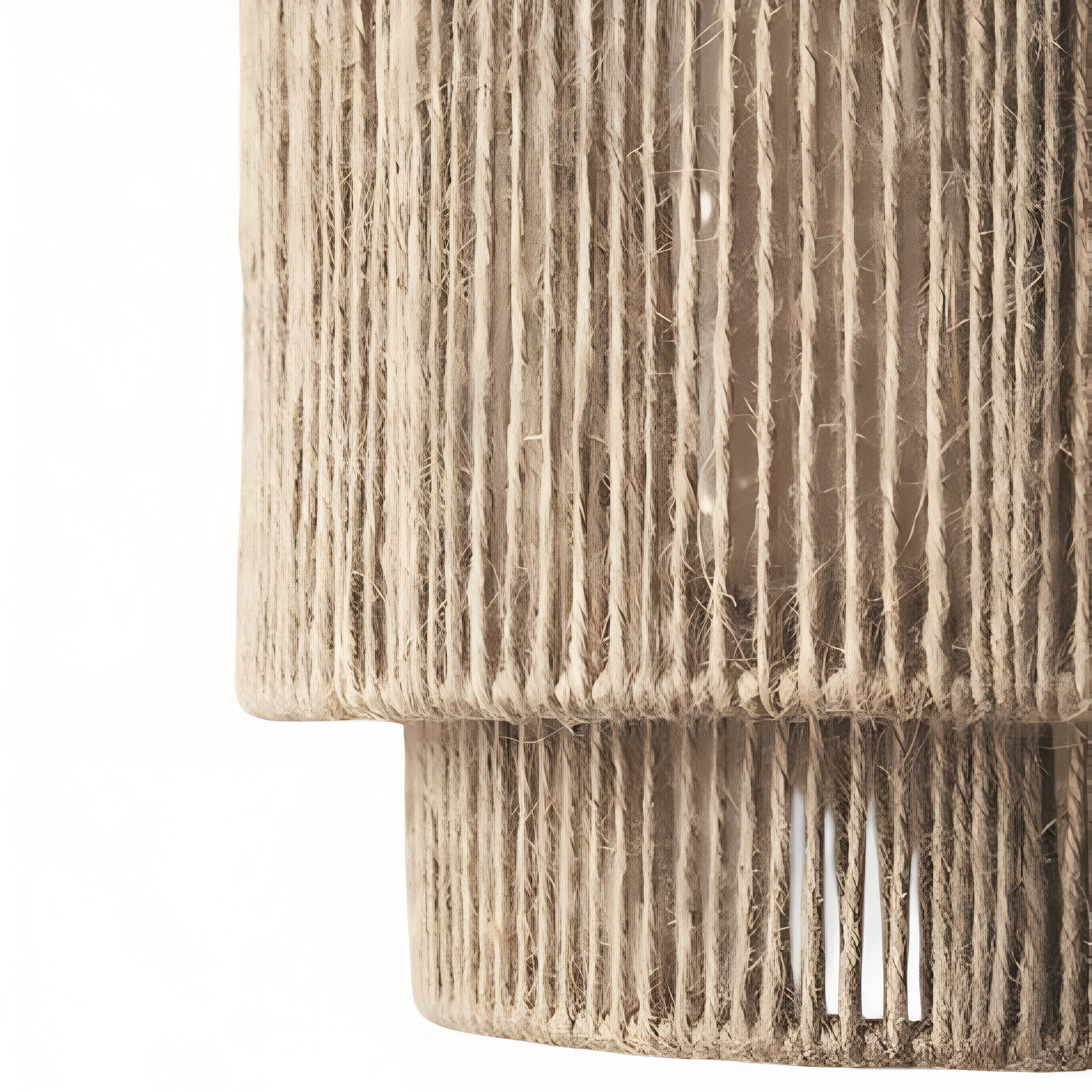Vintage Bohemian Hand-Woven Rope Wall Sconce LED 1-Light Lasson Living
