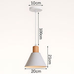 Nordic Wood Cone Pendant Light | 1-Light Lasson Living