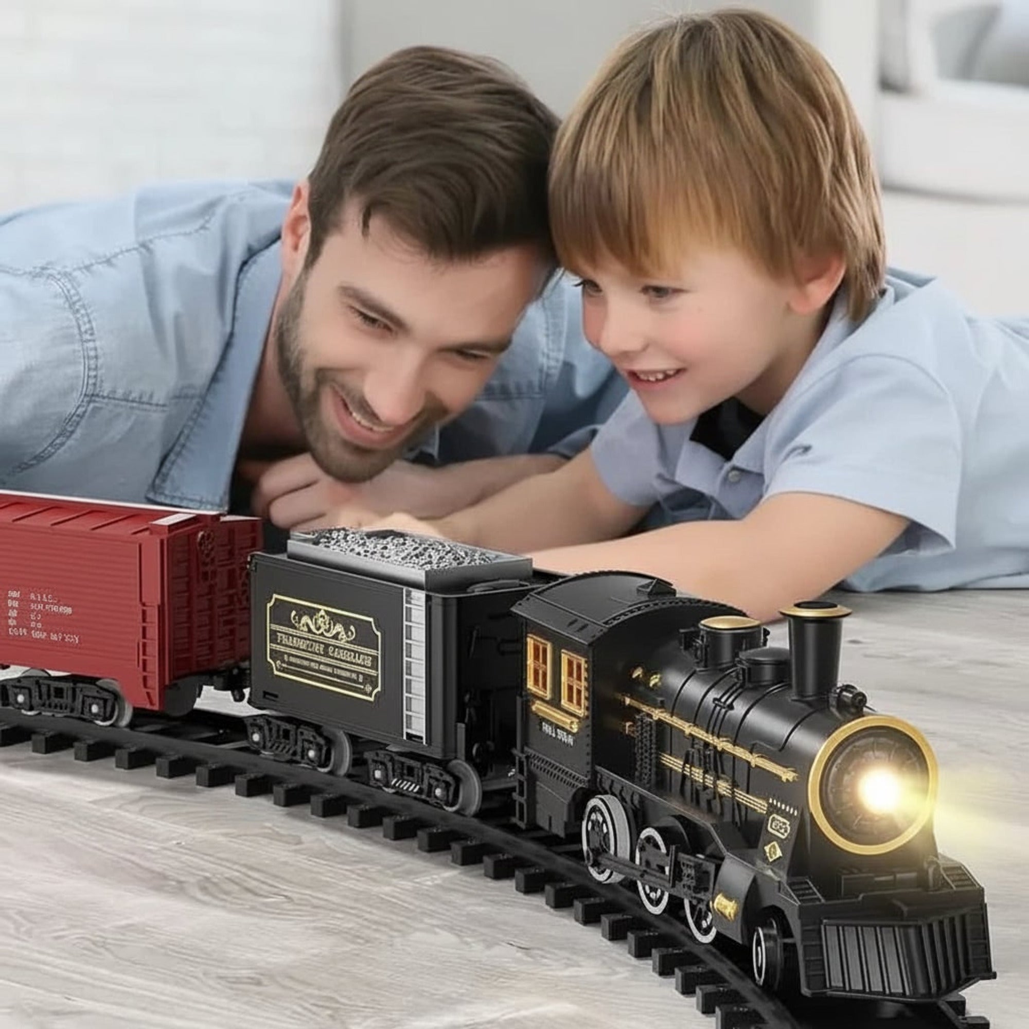 Electric Christmas Train Set With Flexible Tracks For Festive Fun - Image 2