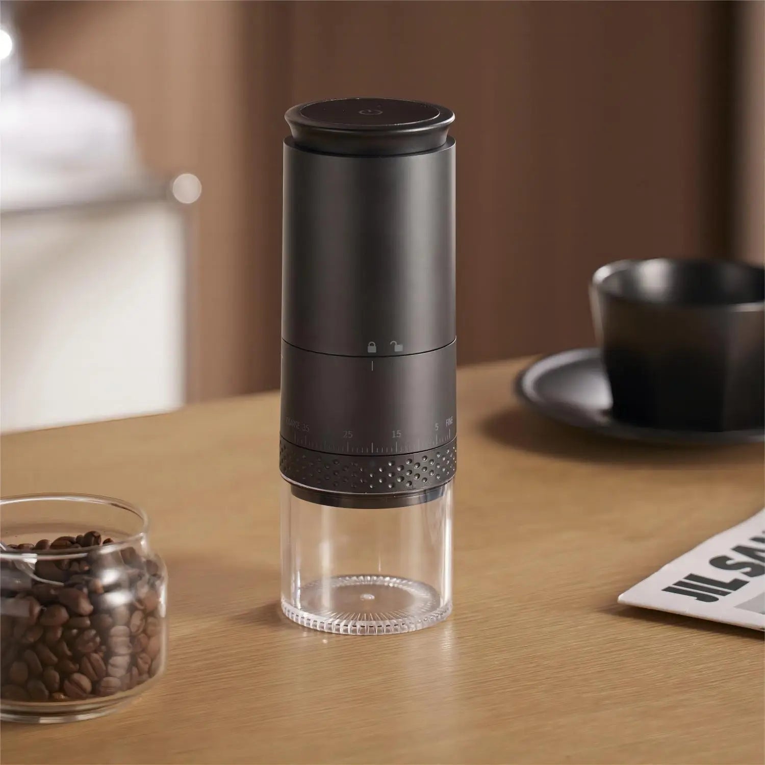 Electric Coffee Grinder With 38 Adjustable Grind Settings And Large Bean Capacity For Precise Brewing - Image 1