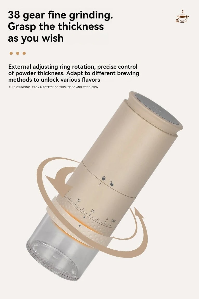 Electric Coffee Grinder With 38 Adjustable Grind Settings And Large Bean Capacity For Precise Brewing - Image 7
