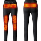 Electric Heated Thermal Underwear Pants USB Rechargeable Slim-Fit Base Layer - Image 1
