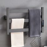 Electric Heated Towel Rack Modern 3 Bars Compact Warmer For Small Bathroom Timer Multi-Level Temperature Space Saving - Image 7