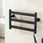 Electric Heated Towel Rack Modern 3 Bars Compact Warmer For Small Bathroom Timer Multi-Level Temperature Space Saving - Image 8