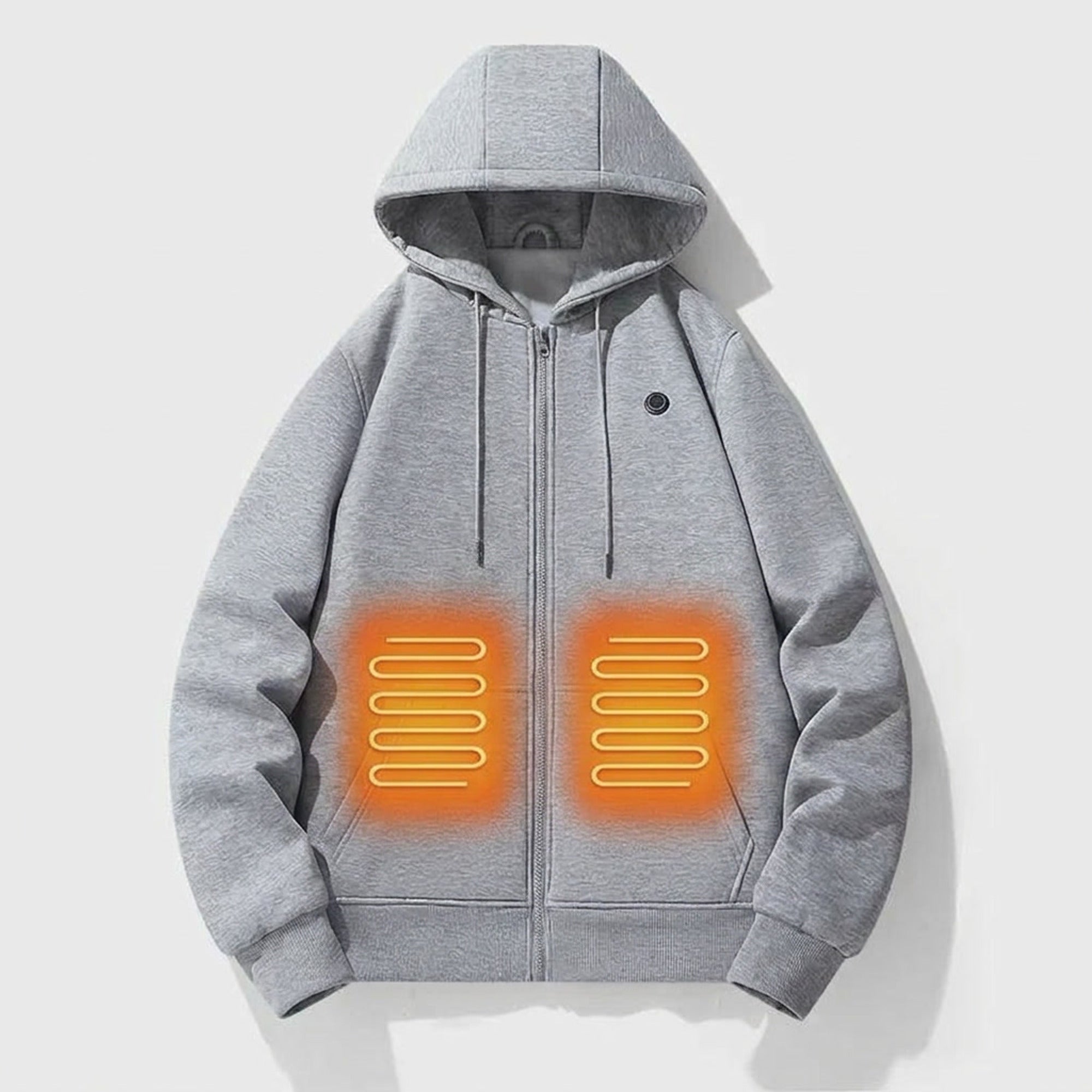 Electric Heated Zip-Up Hoodie With Built-In Heating Elements Keep You Warm Without Bulk - Image 1