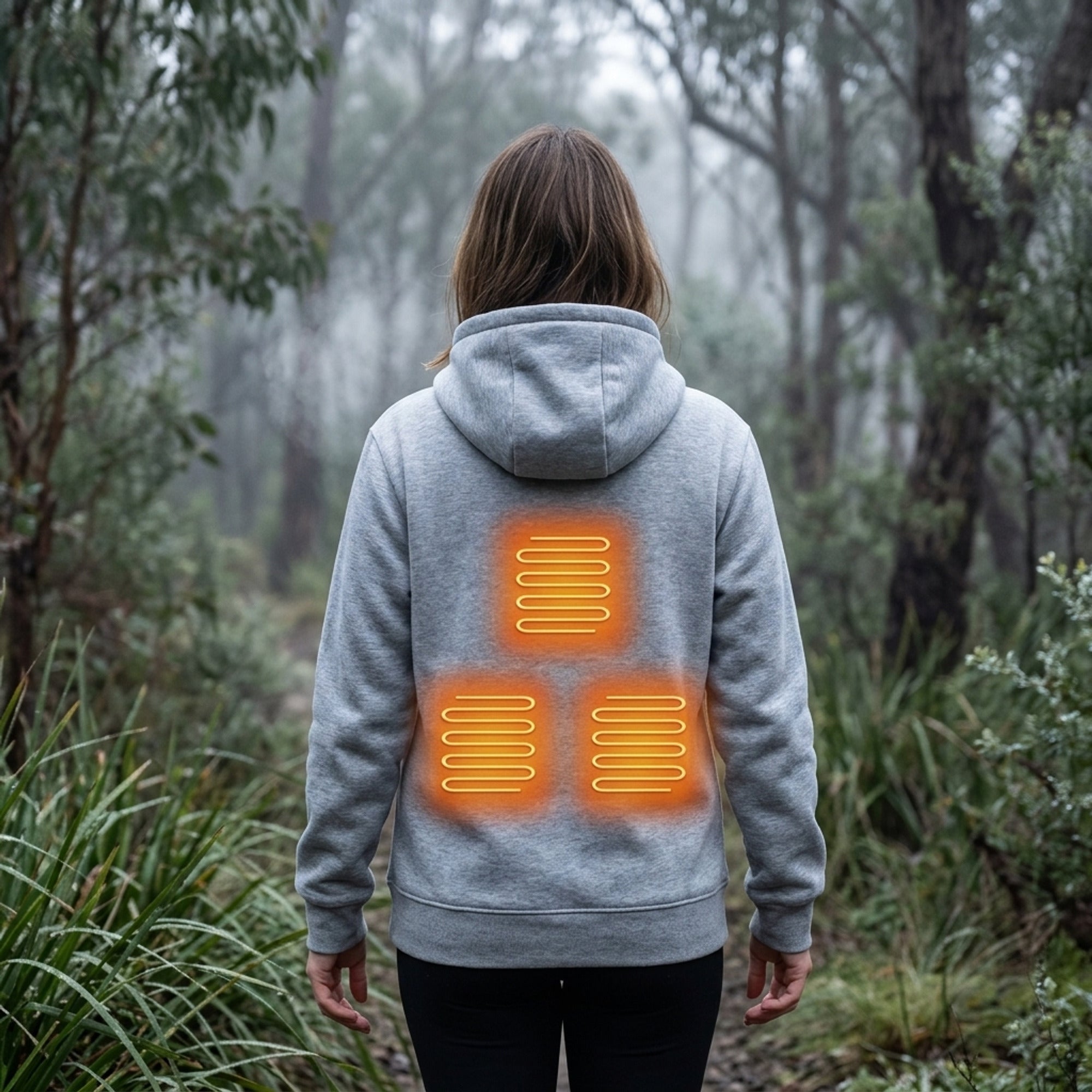 Electric Heated Zip-Up Hoodie With Built-In Heating Elements Keep You Warm Without Bulk - Image 4