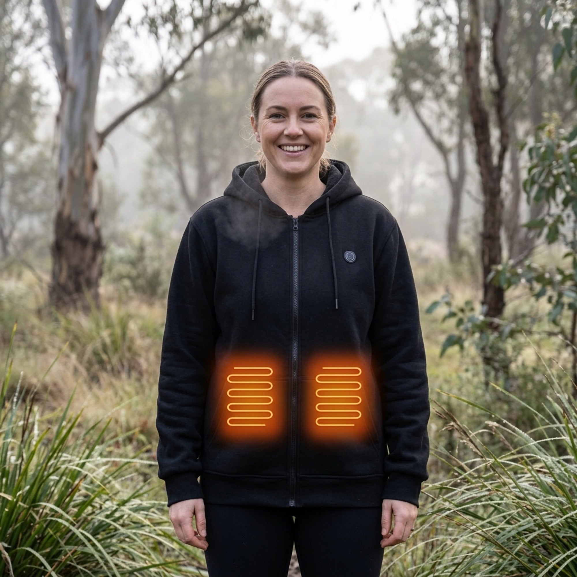 Electric Heated Zip-Up Hoodie With Built-In Heating Elements Keep You Warm Without Bulk - Image 9