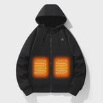 Electric Heated Zip-Up Hoodie With Built-In Heating Elements Keep You Warm Without Bulk - Image 6