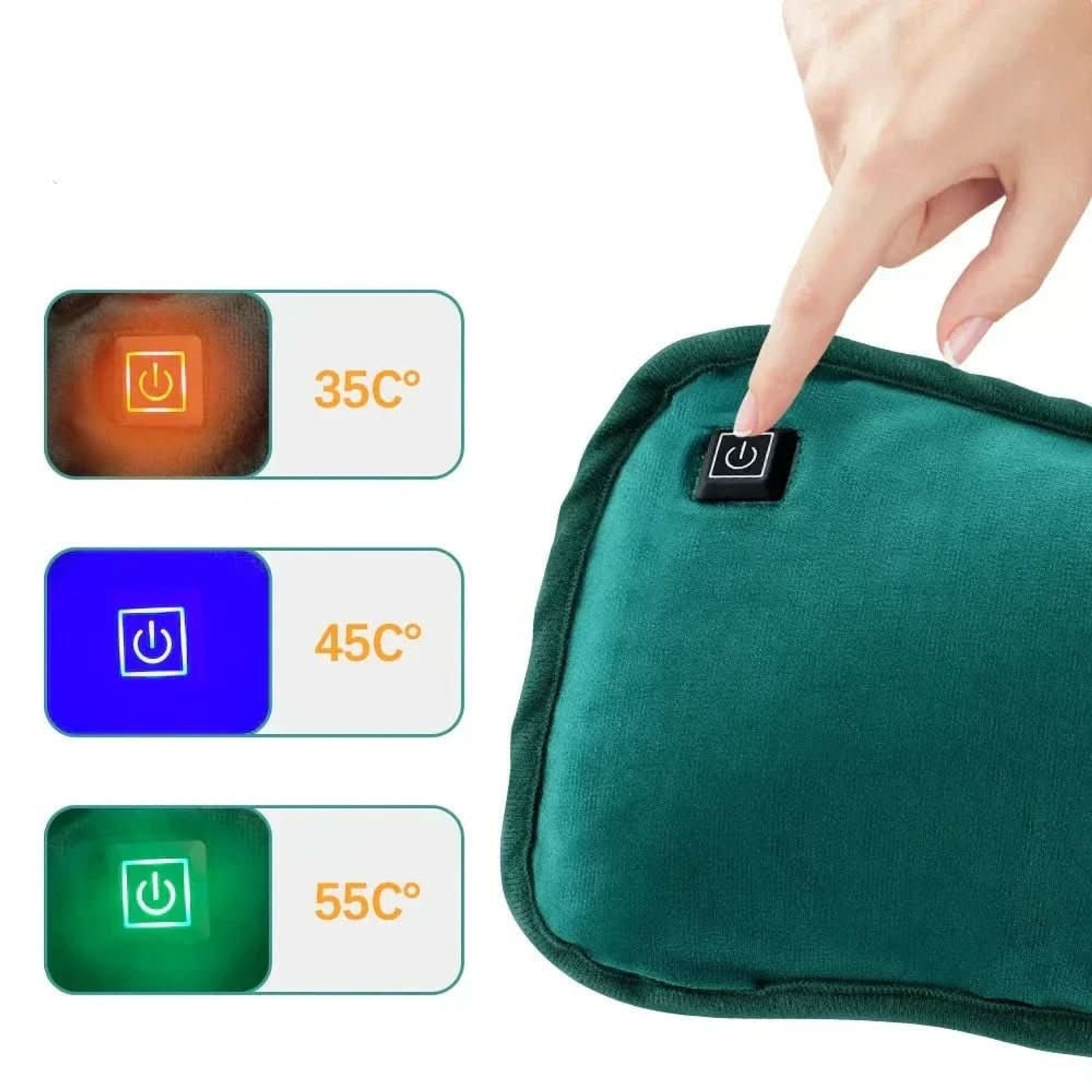 Electric Heating Pad With USB Power Plush Fabric And Three Heat Settings For Back Pain Relief - Image 4