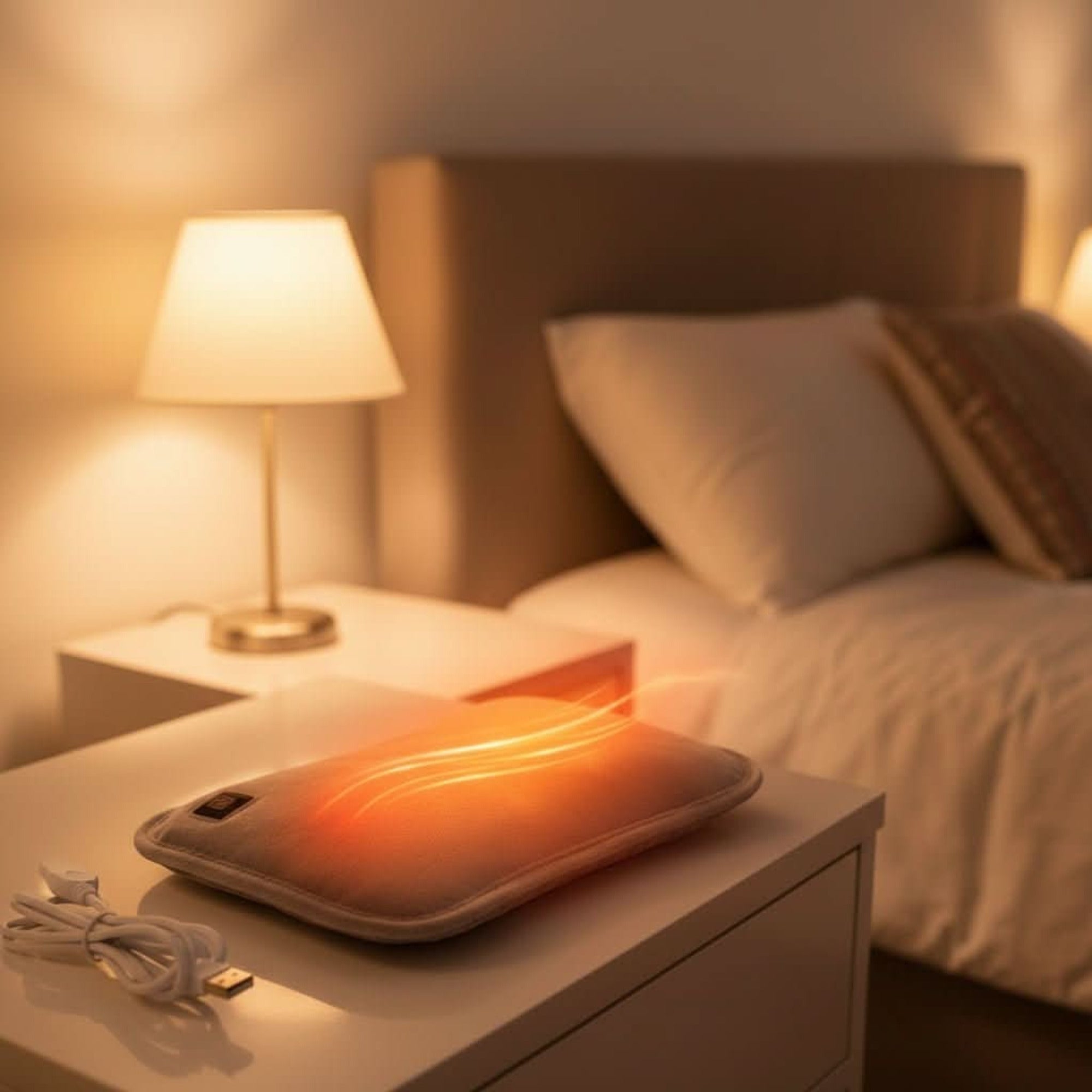 Electric Heating Pad With USB Power Plush Fabric And Three Heat Settings For Back Pain Relief - Image 1