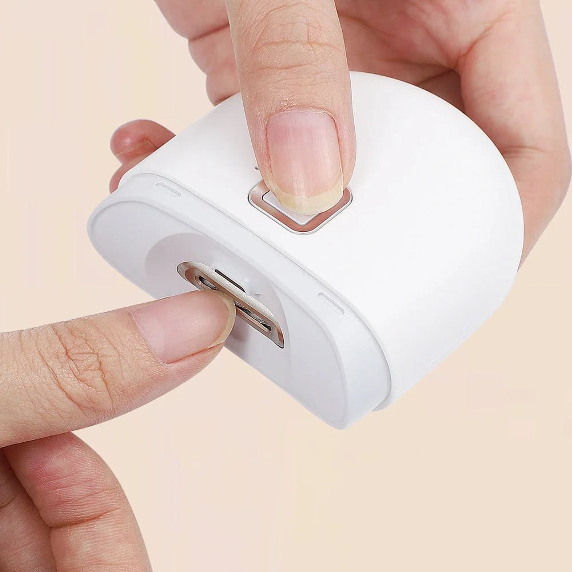 Electric Nail Clipper With Automatic Filing Rechargeable USB Trimmer And Night Light - Image 1