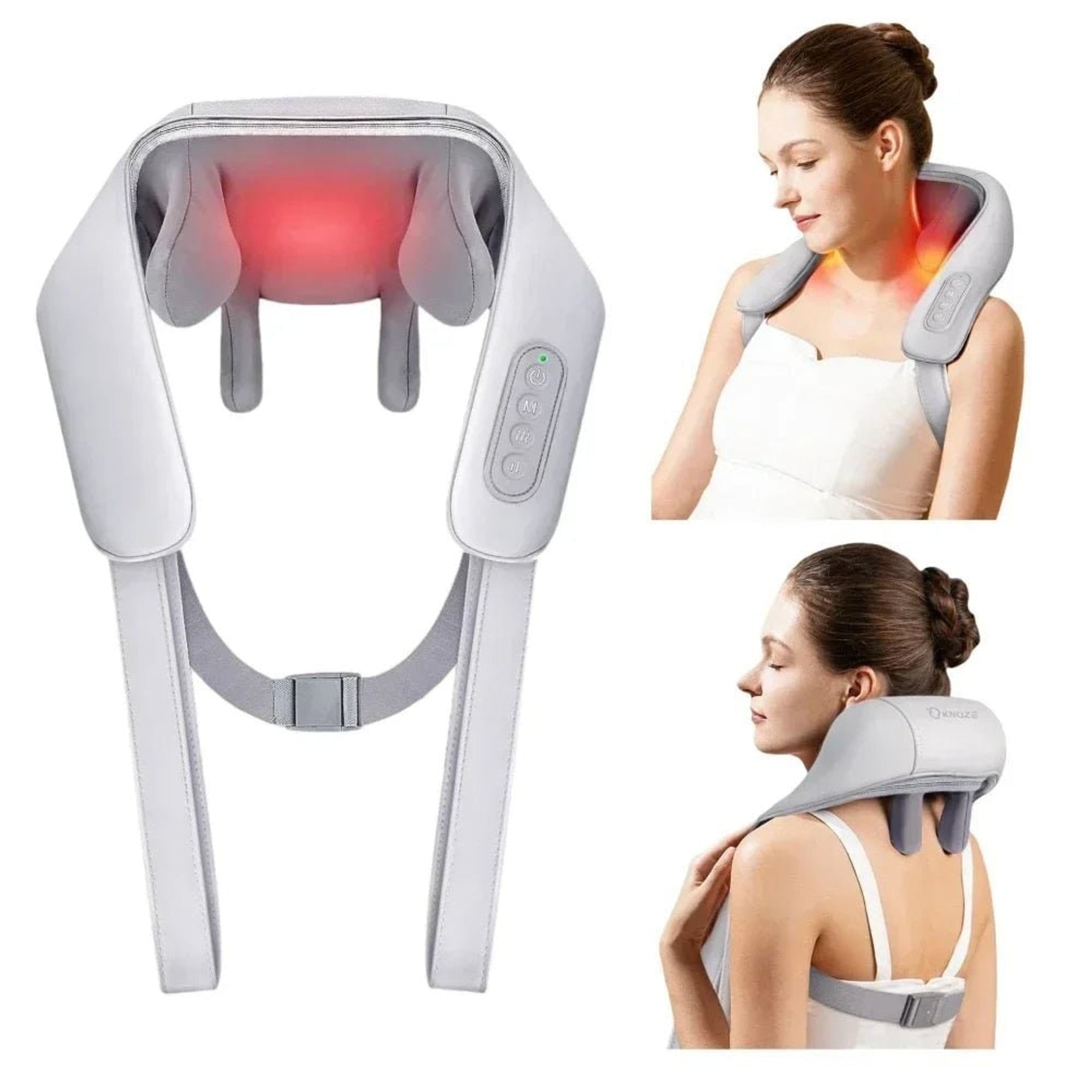 Electric Shiatsu Neck And Trapezius Massager With Heat And Deep Kneading - Image 3