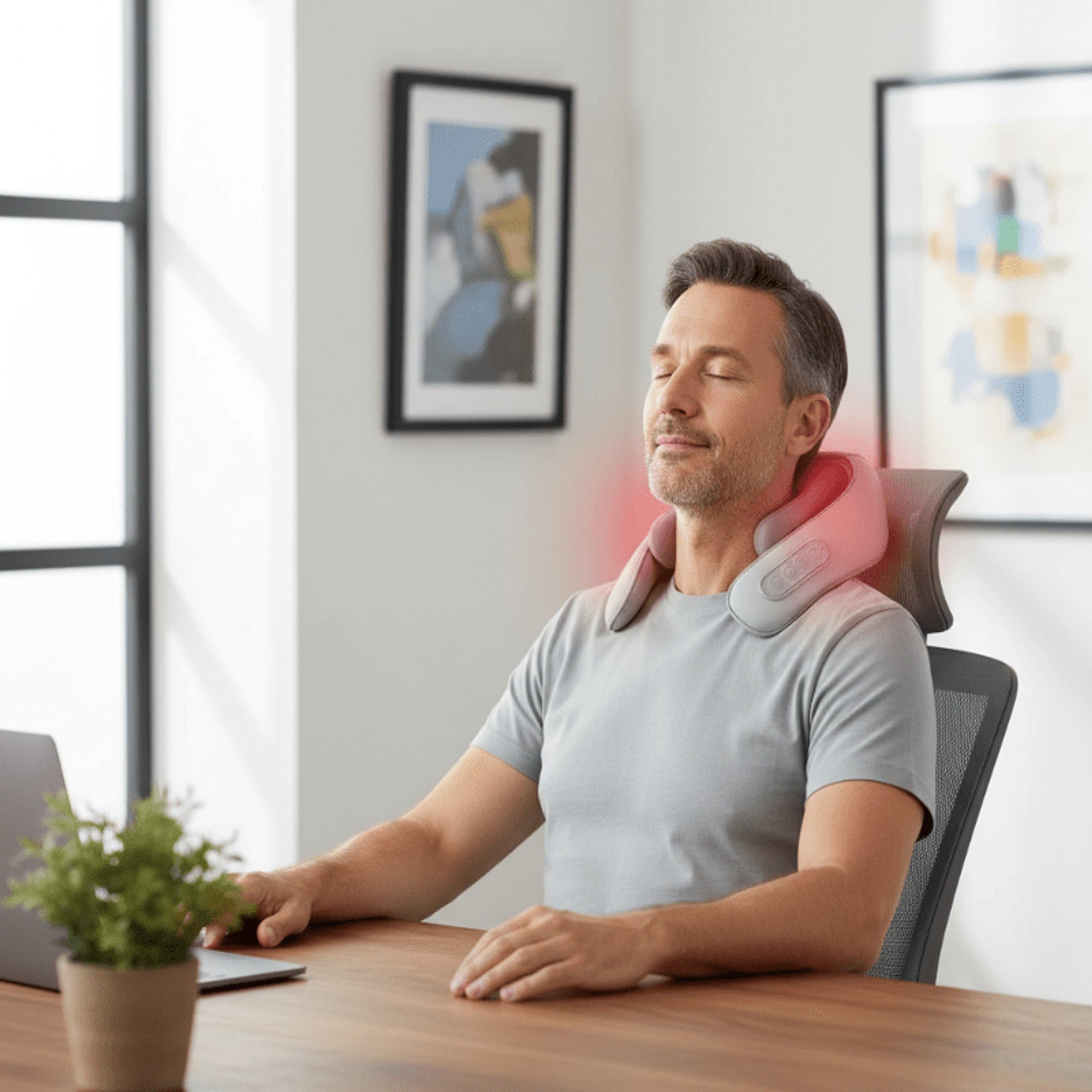 Electric Shiatsu Neck And Trapezius Massager With Heat And Deep Kneading - Image 2