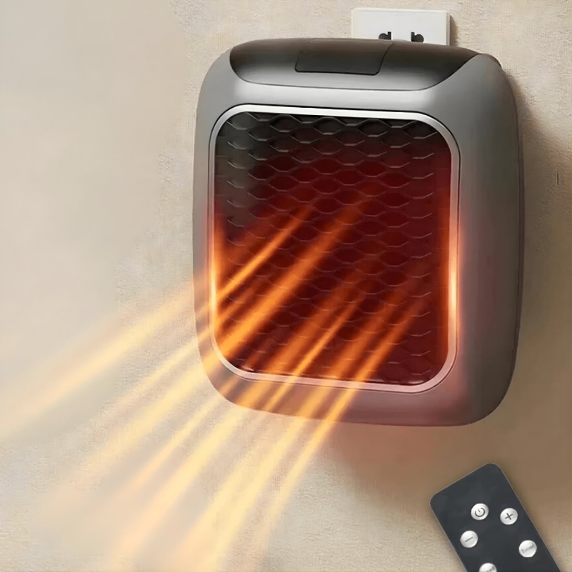Electric Space Heater Wall Mounted Portable Ceramic With Fast Heating And Overheating Protection - Image 1