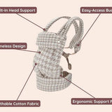 Ergonomic Baby Carrier With Four Adjustable Positions And Soft Breathable Cotton - Image 11