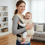 Ergonomic Baby Carrier With Four Adjustable Positions And Soft Breathable Cotton - Image 1
