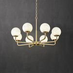Erich Alabaster Elegance Globe Chandeliers - Image 11