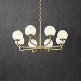 Erich Alabaster Elegance Globe Chandeliers - Image 11