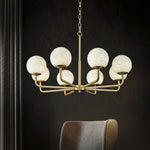 Erich Alabaster Elegance Globe Chandeliers - Image 12